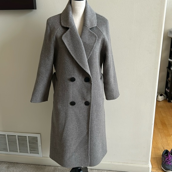 Classic Jackets & Blazers - Classic Wool and Cashmere Trench Coat, Size L